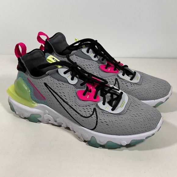 Nike React Vision Wolf Grey (CI7523-009) Sneakers Women Size 11 - Picture 1 of 8